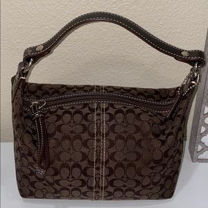 Coach brown mini bag purse